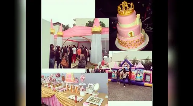 La temática de la fiesta fue de princesas