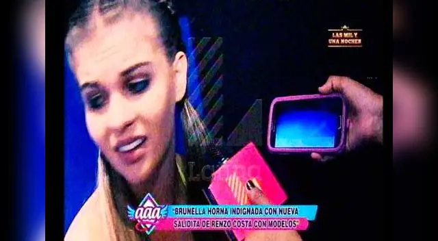 Brunella Horna vuelve a llorar por Renzo Costa. 