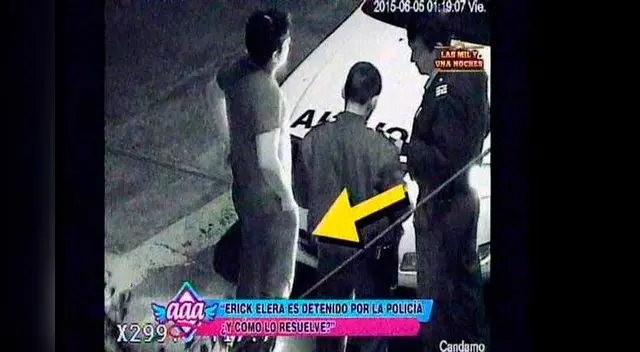 Erick cometiendo falta. 