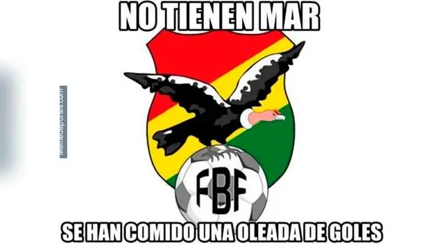 Bolivia recibió una oleada de goles.
