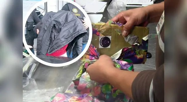 Mujer mayor llevaba la droga en su equipaje de mano. Mujer mayor llevaba la droga en su equipaje de mano.