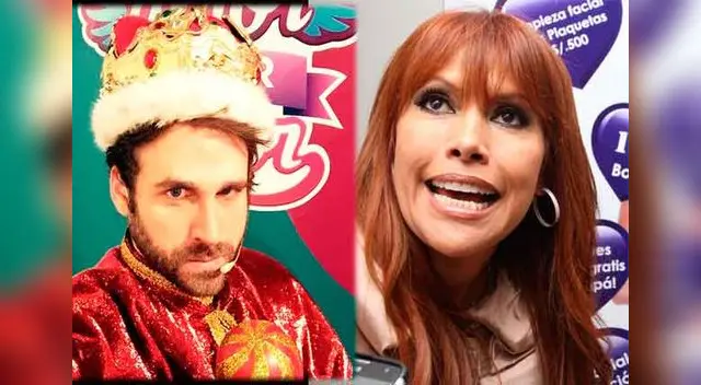 Magaly Medina y Peluchín enfrentados seriamente. 