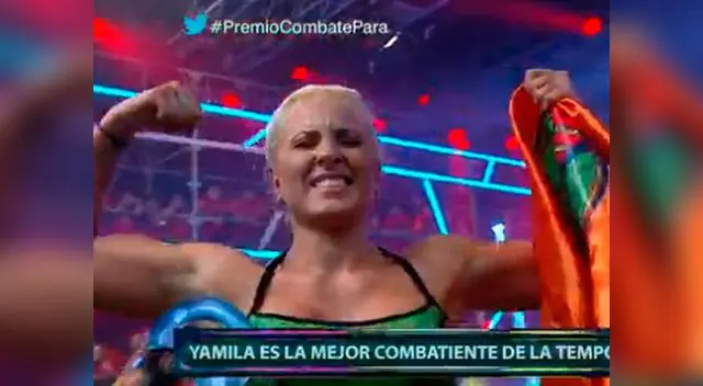 Se alzó como ganadora.