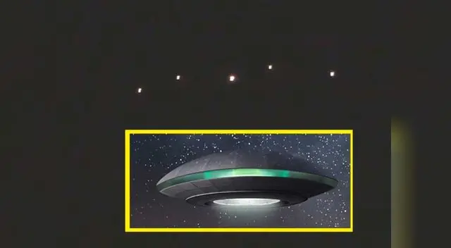 ¿Solo son luces o una flota de OVNI?