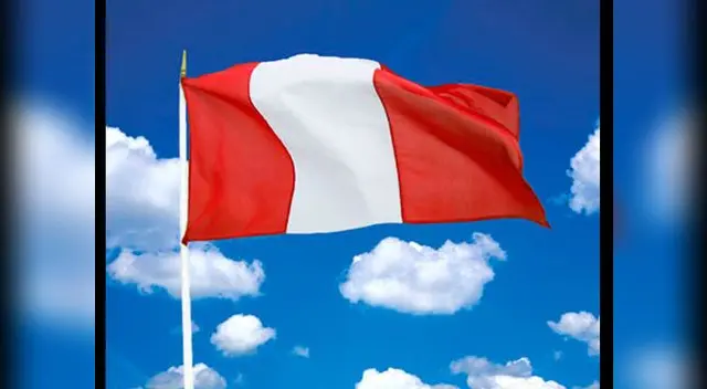 La bandera del Perú