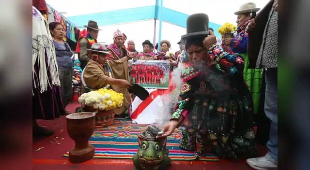Todo vale para alentar a nuestra selección (Foto: Andina)