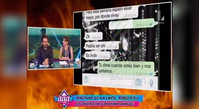 Asegura que en conversaciones ella le pidió reunirse Asegura que en conversaciones ella le pidió reunirse