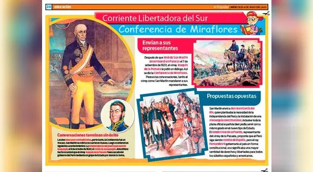 Corriente Libertadora del Sur: Conferencia de Miraflores. Corriente Libertadora del Sur: Conferencia de Miraflores.