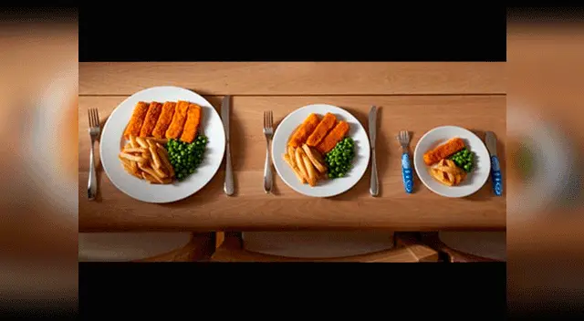 Respeta las porciones, sobre todo para los niños.