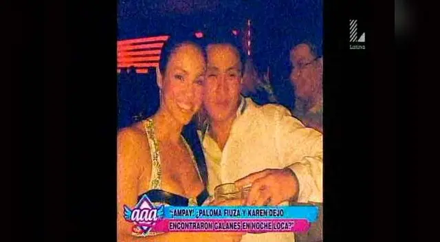 Paloma Fiuza y un amigo. 