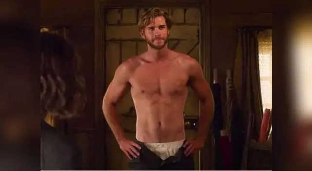 Hemsworth alborotó las redes sociales con este semidesnudo