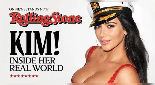 Kim Kardashian protagonizó la edición de julio de Rolling Stone Kim Kardashian protagonizó la edición de julio de Rolling Stone