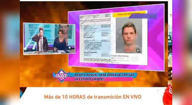 Renato Rossini tiene orden de captura.