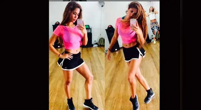 Melissa Paredes baila perreo con Rodrigo Cuba. 