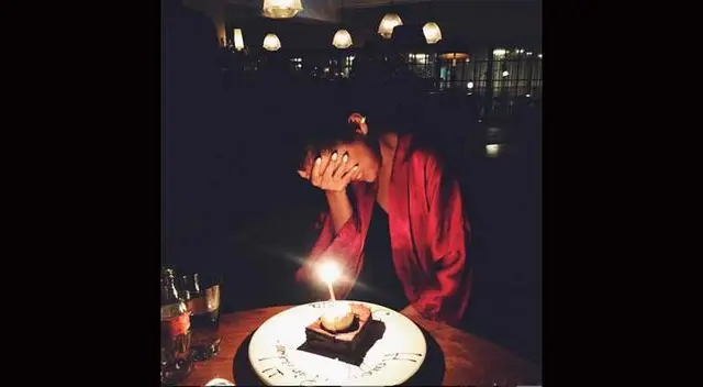 Selena Gómez el día de su cumpleaños. 