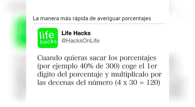 Para los porcentajes.