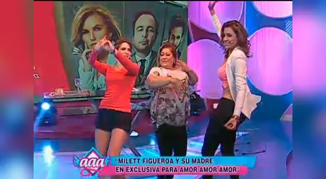 Milett bailando con Gigi. 