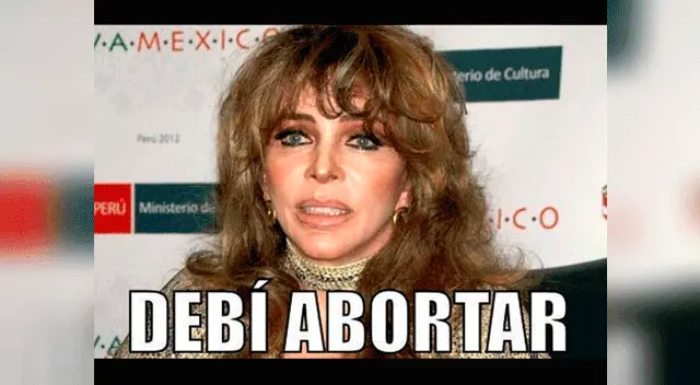 Verónica Castro, víctima de memes.
