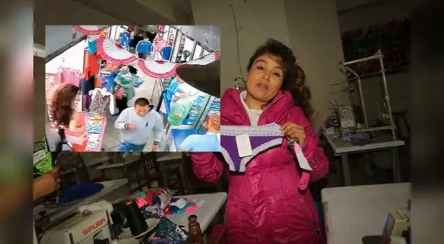 Cámaras de seguridad captaron a delincuentes salir de galería con dinero y costales de lencería.