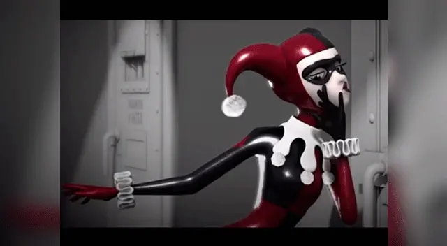 Harley Queen y su peculiar acción por molestar a Batman.