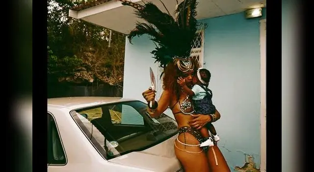 Rihanna, la reina del carnaval. 