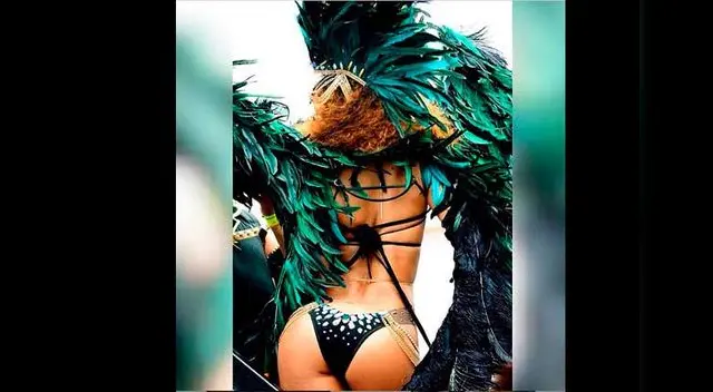 Rihanna, la reina del carnaval. 