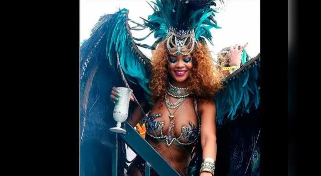 Rihanna, la reina del carnaval. 