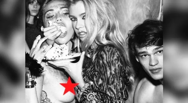 Miley Cyrus y Stella Maxwell, posando para la revista W Magazine. Miley Cyrus y Stella Maxwell, posando para la revista W Magazine.