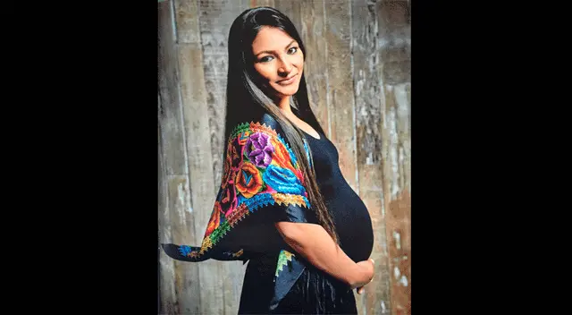 Magaly Solier y su tierna pancita de siete meses. Magaly Solier y su tierna pancita de siete meses.