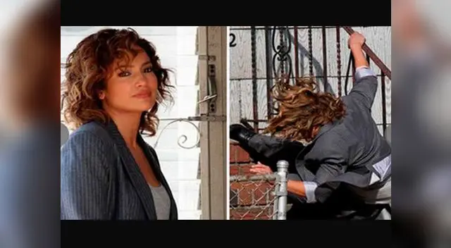 Jlo se cae así y queda herida.