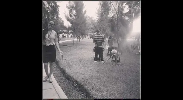 Angie Arizaga y Nicola Porcella están atrasados con sus cosas. 