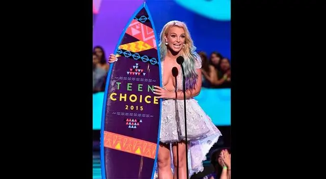 Britney Spears en los Teen Choice Awards.