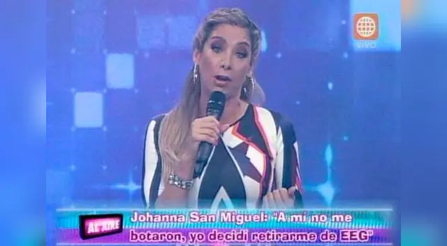 Johanna San Miguel está en shock tras salida de reality. Johanna San Miguel está en shock tras salida de reality.