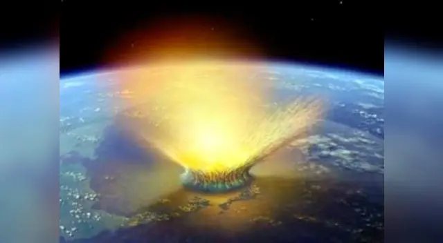 ¿Caída de asteroide mortal en la Tierra? Imagen referencial.