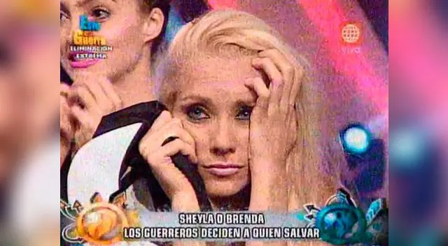 Brenda se retiró llorando del programa. 