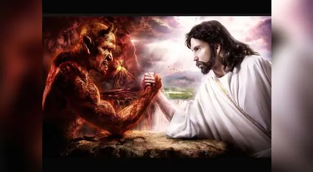 Los cibernautas expresan que se trata de una guerra entre el diablo y Jesús.