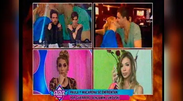 Macarena y Paula Manzanal pelean en Amor, amor, amor. Macarena y Paula Manzanal pelean en Amor, amor, amor.