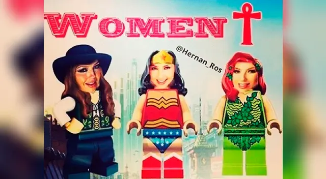 Como un trio de muñecos de Lego