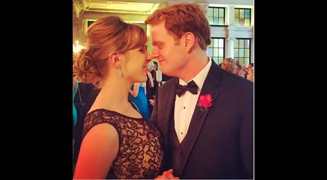 Alison Parker y su novio. 