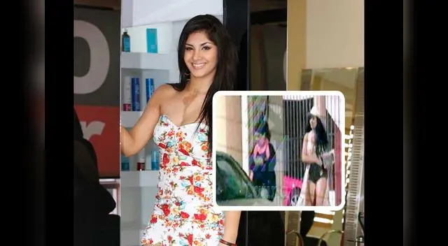 En imágenes se ve que madre e hija abandonan el predio. En imágenes se ve que madre e hija abandonan el predio.