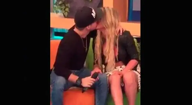 La pareja derrochó su amor. La pareja derrochó su amor.