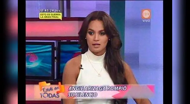 Angie Arizaga rompe su silencio. 