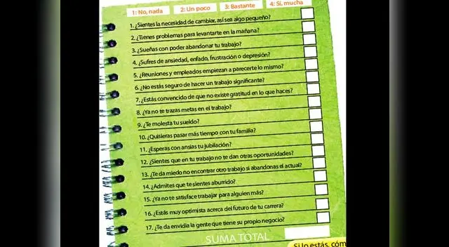 ¿Estás satisfecho en tu trabajo?