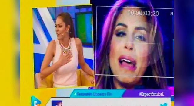 Karen Schwarz asustada con el temblor. Karen Schwarz asustada con el temblor.