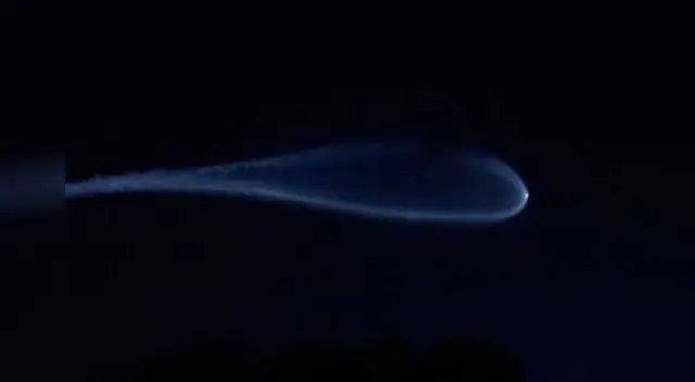 Luz de cohete en Miami. 