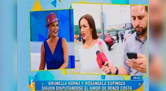 Sandra Arana y Natalia Otero hablan de Renzo Costa. Sandra Arana y Natalia Otero hablan de Renzo Costa.