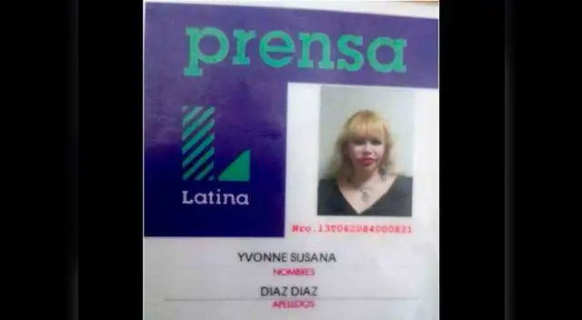Susy Díaz ya no podrá usar ese carnet de prensa.