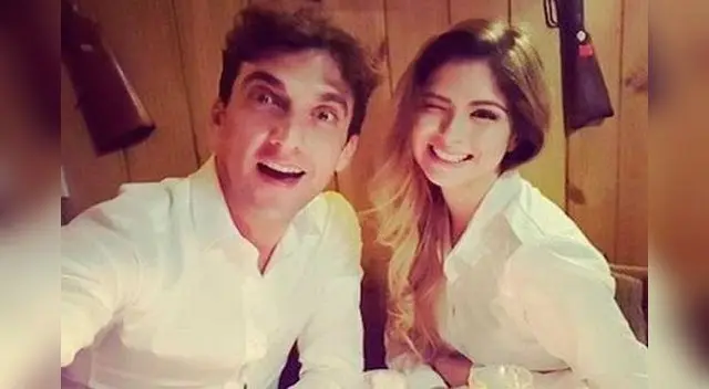 Apareció con Doménica Delgado.