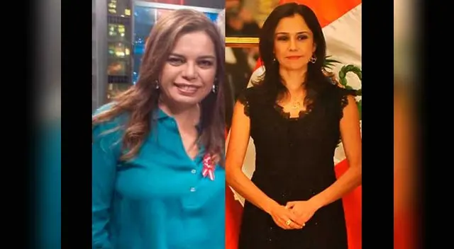 Milagros Leiva y Nadine Heredia. Milagros Leiva y Nadine Heredia.