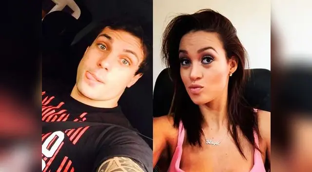 Nicola Porcella y Angie Arizaga.